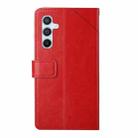 For Samsung Galaxy A16 5G Y-shaped Pattern Flip Leather Phone Case(Red) - 3