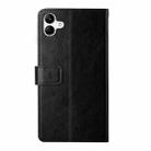 For Samsung Galaxy A07 5G Y-shaped Pattern Flip Leather Phone Case(Black) - 3