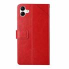 For Samsung Galaxy A07 5G Y-shaped Pattern Flip Leather Phone Case(Red) - 3