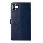 For Samsung Galaxy A07 5G Y-shaped Pattern Flip Leather Phone Case(Blue) - 3