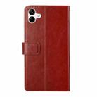 For Samsung Galaxy A07 5G Y-shaped Pattern Flip Leather Phone Case(Brown) - 3
