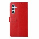 For Samsung Galaxy A17 5G Y-shaped Pattern Flip Leather Phone Case(Red) - 3