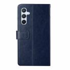 For Samsung Galaxy A17 5G Y-shaped Pattern Flip Leather Phone Case(Blue) - 3
