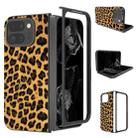 For Google Pixel 9 Pro Fold Black Frame Leopard Full Coverage Phone Case(Leopard Print) - 1