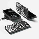 For Google Pixel 9 Pro Fold Black Frame Leopard Full Coverage Phone Case(Silver Leopard) - 2