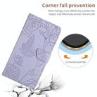 For Samsung Galaxy A06 5G Skin Feel Butterfly Embossed Flip Leather Phone Case(Purple) - 2