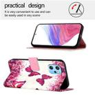 For UMIDIGI Power 7 Max 3D Painting Horizontal Flip Leather Phone Case(Rose Butterfly) - 3