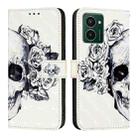 For HMD Pulse Pro 3D Painting Horizontal Flip Leather Phone Case(Skull) - 2