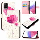 For BLU View 5 Pro 3D Painting Horizontal Flip Leather Phone Case(Flower) - 1