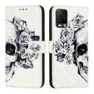 For BLU View 5 Pro 3D Painting Horizontal Flip Leather Phone Case(Skull) - 2