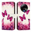 For BLU Bold K50 3D Painting Horizontal Flip Leather Phone Case(Rose Butterfly) - 2