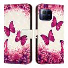 For T-Mobile REVVL 7 Pro 3D Painting Horizontal Flip Leather Phone Case(Rose Butterfly) - 2