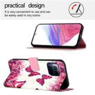 For T-Mobile REVVL 7 Pro 3D Painting Horizontal Flip Leather Phone Case(Rose Butterfly) - 3