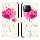 For T-Mobile REVVL 7 Pro 3D Painting Horizontal Flip Leather Phone Case(Flower) - 2