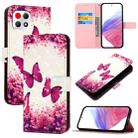 For T-Mobile REVVL 7 3D Painting Horizontal Flip Leather Phone Case(Rose Butterfly) - 1