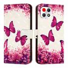 For T-Mobile REVVL 7 3D Painting Horizontal Flip Leather Phone Case(Rose Butterfly) - 2