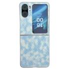 For OPPO Find N2 Flip Colorful Woven Pattern Full Coverage Phone Case(Blue) - 1