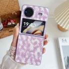 For vivo X Flip Colorful Woven Pattern Full Coverage Phone Case(Purple) - 2