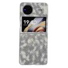 For vivo X Flip Colorful Woven Pattern Full Coverage Phone Case(Black White) - 1