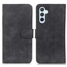 For Samsung Galaxy M35 5G KHAZNEH Retro Texture Horizontal Flip Leather Phone Case(Black) - 1