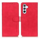 For Samsung Galaxy M35 5G KHAZNEH Retro Texture Horizontal Flip Leather Phone Case(Red) - 1