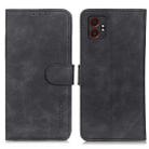 For Samsung Galaxy XCover7 Pro KHAZNEH Retro Texture Horizontal Flip Leather Phone Case(Black) - 1