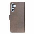 For Samsung Galaxy M35 5G KHAZNEH Cowhide Texture Horizontal Flip Leather Phone Case(Khaki) - 3