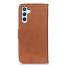 For Samsung Galaxy M35 5G KHAZNEH Cowhide Texture Horizontal Flip Leather Phone Case(Brown) - 3