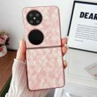 For Huawei Pocket 2 Colorful Woven Pattern Full Coverage Phone Case(Pink) - 2