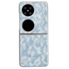 For Huawei P50 Pocket Colorful Woven Pattern Full Coverage Phone Case(Blue) - 1