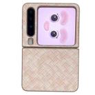 For Huawei Pura X Colorful Woven Pattern Full Coverage Phone Case(Orange) - 1