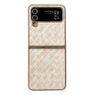 For Samsung Galaxy Z Flip3 5G Colorful Woven Pattern Full Coverage Phone Case(Orange) - 1