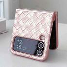 For Samsung Galaxy Z Flip3 5G Colorful Woven Pattern Full Coverage Phone Case(Orange) - 3