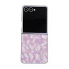 For Samsung Galaxy Z Flip7 5G Colorful Woven Pattern Full Coverage Phone Case(Purple) - 1