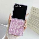 For Samsung Galaxy Z Flip7 5G Colorful Woven Pattern Full Coverage Phone Case(Purple) - 2