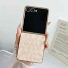 For Samsung Galaxy Z Flip7 5G Colorful Woven Pattern Full Coverage Phone Case(Orange) - 2