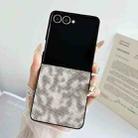 For Samsung Galaxy Z Flip7 5G Colorful Woven Pattern Full Coverage Phone Case(Black White) - 2