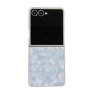 For Samsung Galaxy Z Flip7 5G Colorful Woven Pattern Full Coverage Phone Case(Blue) - 1