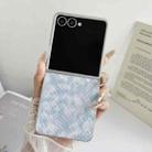 For Samsung Galaxy Z Flip7 5G Colorful Woven Pattern Full Coverage Phone Case(Blue) - 2