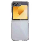 For Samsung Galaxy Z Flip5 TPU Macaron Hinge Full Coverage Phone Case(Silver) - 1