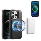 For iPhone 12 Pro Max Denior A13 Skin Feel MagSafe Phone Case(Black) - 1