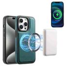 For iPhone 15 Pro Denior A13 Skin Feel MagSafe Phone Case(Blue) - 1