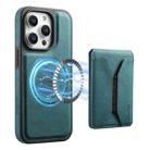 For iPhone 13 Pro Denior D17 Skin Feel MagSafe Detachable Card Slot Phone Case(Blue) - 1