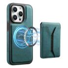 For iPhone 14 Pro Denior D17 Skin Feel MagSafe Detachable Card Slot Phone Case(Blue) - 1