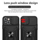 For iPhone 15 Sliding Camshield TPU+PC Phone Case with Card Slot(Black) - 3