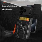 For iPhone 17 Pro Max Sliding Camshield TPU+PC Phone Case with Card Slot(White) - 3
