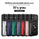 For iPhone 17 Sliding Camshield TPU+PC Phone Case with Card Slot(Dark Green) - 2