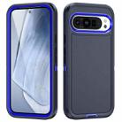 For Google Pixel 9 Pro Life Waterproof Rugged PC + Silicone Phone Case(Dark Blue + Royal Blue) - 1