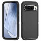 For Google Pixel 9 Life Waterproof Rugged PC + Silicone Phone Case(Black) - 1