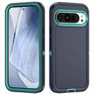 For Google Pixel 9 Life Waterproof Rugged PC + Silicone Phone Case(Dark Blue + Light Blue) - 1